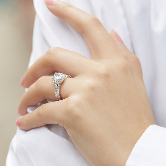 S925 Sterling Silver Niche Stacked Ring Women's Personality