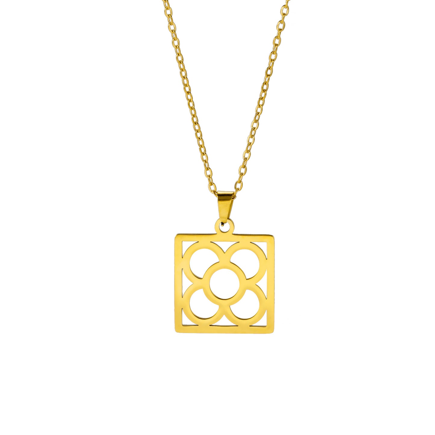 Geometric Titanium Steel Necklace