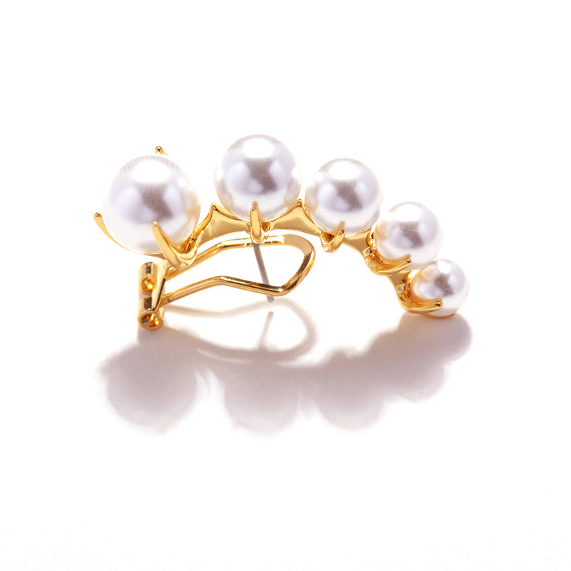 Wrap Stud Earrings – Gradient Pearl Design