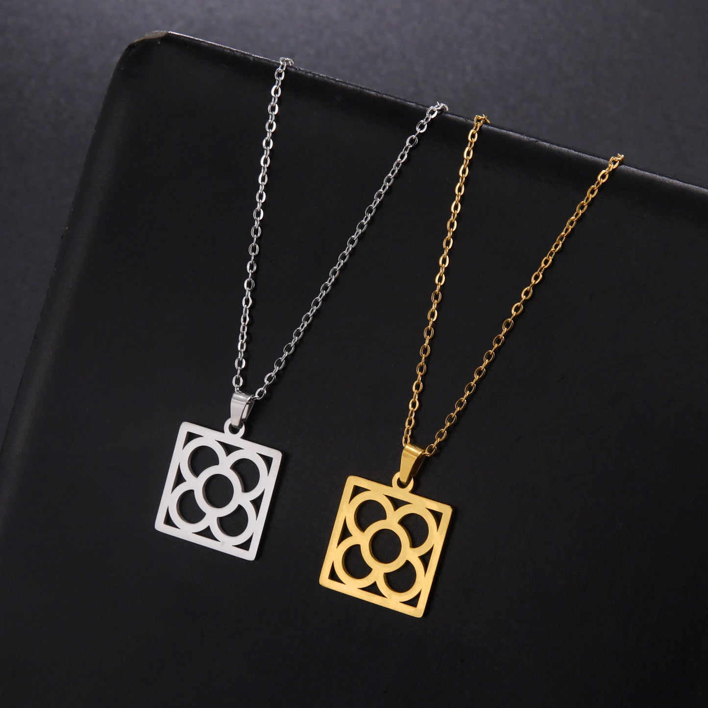 Geometric Titanium Steel Necklace